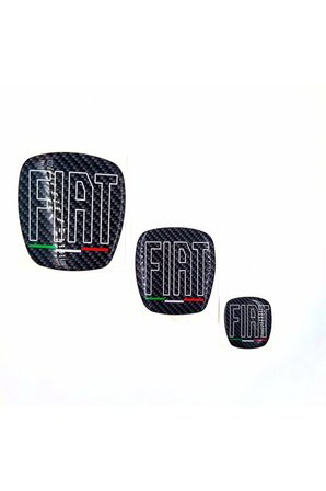Fıat Egea (HATCHBACK) Uyumlu Italy Logo Set (3'LÜ)