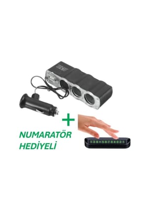 Tüm Araçlara Uyumlu Çakmaklık Çoğaltıcı + (Numaratör Hediyeli)