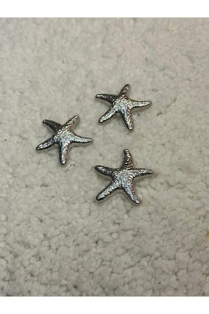 tasarım yıldız desen metal düğme