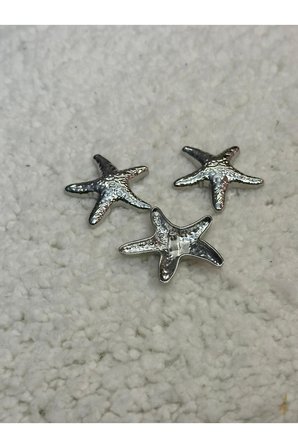 tasarım yıldız desen metal düğme