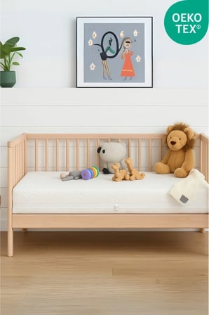 Dizanor %100 Organic Cotton Full Ortopedik 10 cm Kalınlık Bebek Oyun Parkı,Park Yatak ve Beşik