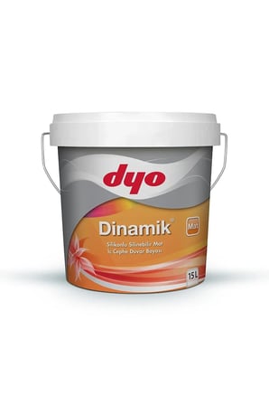 Dinamik Silikonlu Silinebilir Ipek Mat Iç Cephe Duvar Boyası 3212 Irmak Yeşili 2,5 Lt