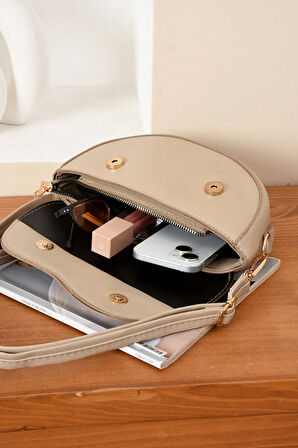 Kadın Omuz Çantası Çapraz Ayarlanabilir Askı Çanta Fermuarlı Kaliteli İşçilik