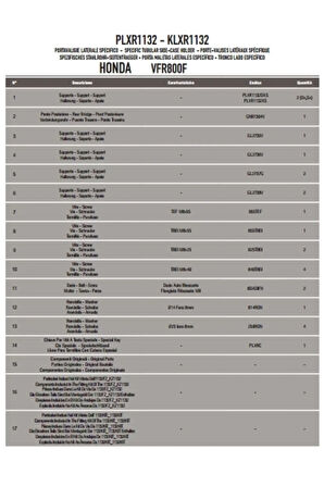 GIVIPLXR1132HONDAVFR800F(14-20)YANÇANTATAŞIYICI