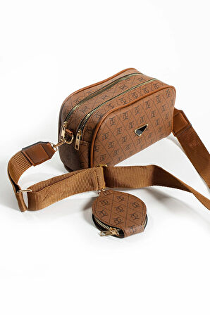 Kadın Çapraz Ayarlanabilir 2 Bölmeli  Askılı Çanta