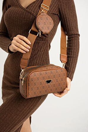 Kadın Çapraz Ayarlanabilir 2 Bölmeli  Askılı Çanta