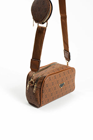 Kadın Çapraz Ayarlanabilir 2 Bölmeli  Askılı Çanta