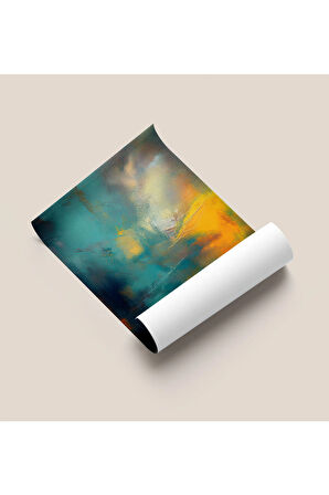 Çerçevesiz Poster, Dijital Baskı Soyut Gizemli Yansımalar, Salon Ofis Oturma Odası Dekorasyon,Poster