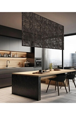 Lazer Kesim Sarkıt Paravan, Ahşap Seperatör, Panel Levha Seti Dekorasyon Ahşap Oda Bölücü desenli