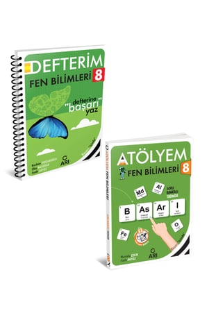 8 Sınıf Fen Bilimleri Atölye Defter Seti
