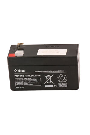 Ttec 12v 1.3ah Bakımsız Kuru Akü