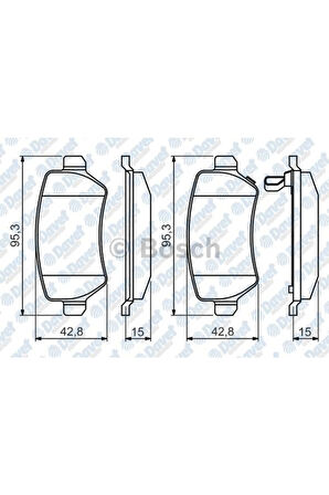 Fren Balatası Arka Wva 23417 (opel: Astra G-zafıra 01-) -0986495218