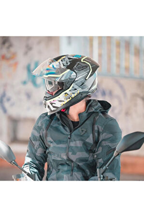 Y.100r Urbangram Kapalı Motosiklet Kaskı