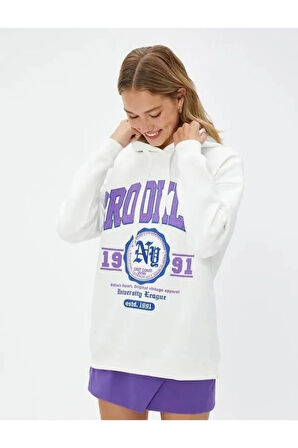 4WAL10089IK Koton Kadın Sweat EKRU