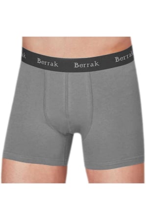 Erkek Gri 6'lı Paket  Likralı Modal EsnekBoxer ELF568BER4476CCM6