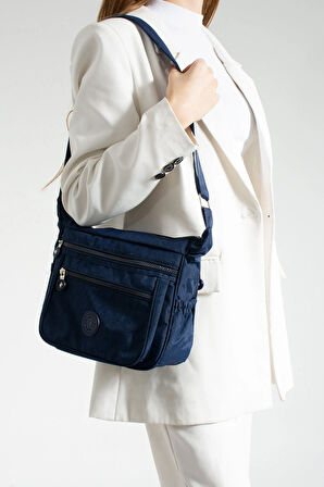 Çok Gözlü Su Geçirmez Kumaş Omuz Çantası