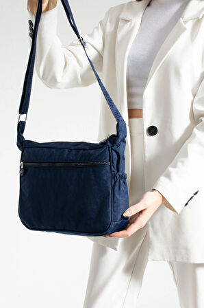 Çok Gözlü Su Geçirmez Kumaş Omuz Çantası