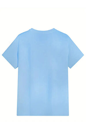 Unisex Dağ Baskılı Oversize T-shirt