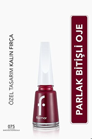 Parlak Oje (BORDO) - Nail Enamel - 075 Baroque Bordeaux - 8682536035736