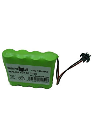 Bataryapil 4.8v 1300mah Siyah Soketli Nimh Oyuncak Araba Pili