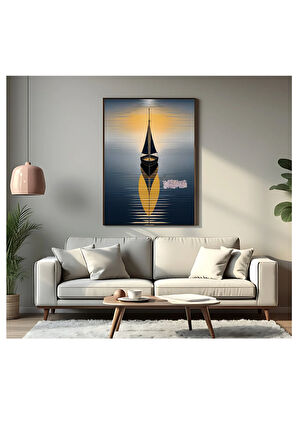 Çerçevesiz Poster Sarı Gemi