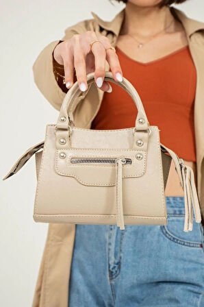 Kadın mini el ve omuz çantası şık tasarımlı çapraz çanta