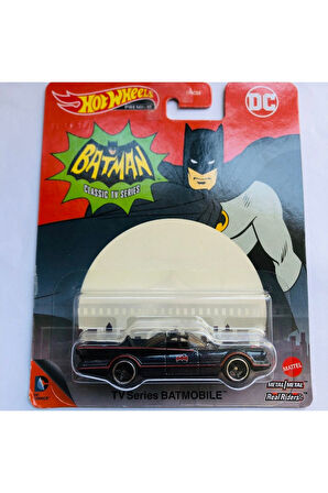 Tv Series Batmobile Batman Arabası 1:64 Ölçek Hotwheels Premium Marka Dc