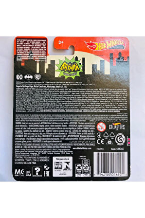 Tv Series Batmobile Batman Arabası 1:64 Ölçek Hotwheels Premium Marka Dc