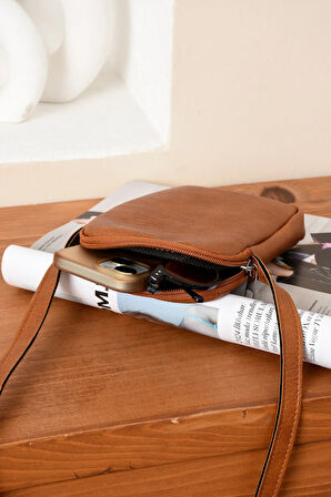 Lüks Günlük Telefonluk Anahtarlık Omuz Çantası Yumuşak Deri