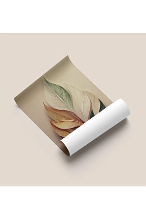 Çerçevesiz Poster Yaprak Model