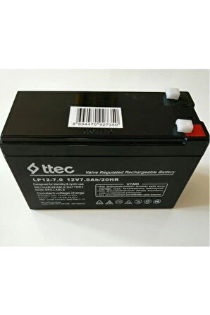 Ttec Base 12v 7ah Bakımsız Kuru Akü (03/2023 ÜRETİM) - 9