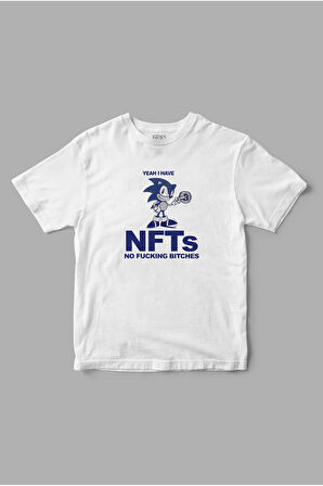 "Yeah I Have Nfts" Sonic Baskılı Tişört