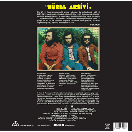 3 Hürel Hürel Arşivi Volume 2 - Plak