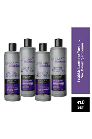 Expert Biotin Ve Kafein Dökülme Karşıtı Şampuan 350 ml X 4 -sağlıklı Uzamaya Yardımcı