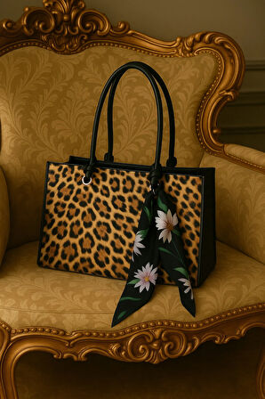 Fular Detaylı Lüks Omuz Çantası