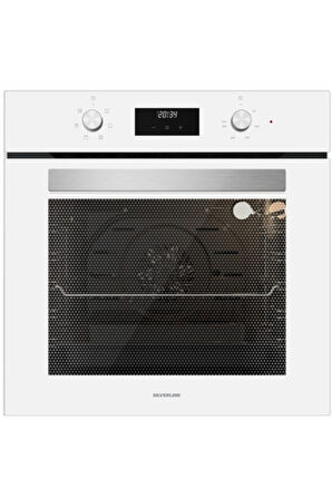 Silverline Beyaz Cam Ankastre Set bo6502w02-3457 Soho-cs5427w01