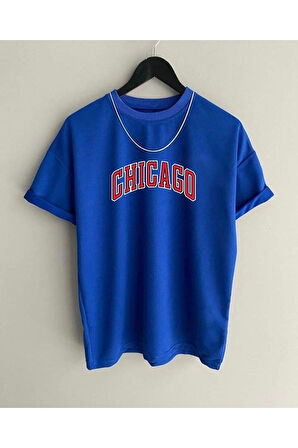 Chicago Oversize Pamuk Tshirt Unisex