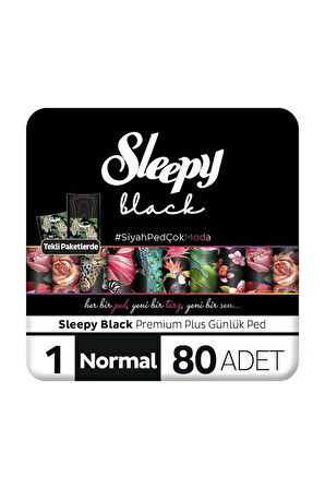 Sleepy Black Premium Plus Günlük Ped Normal 240 Adet Ped