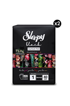 Sleepy Black Premium Plus Günlük Ped Normal 240 Adet Ped