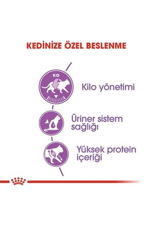 Royal Canin Sterilised37 Kısırlaştırılmış Yetişkin Kediler için Kuru Kedi Maması 15 kg