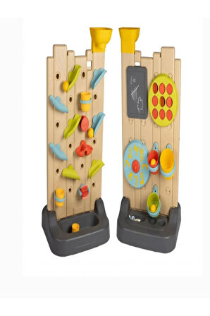 29 Aksesuarlı Çift Taraflı Aktivite Duvarı