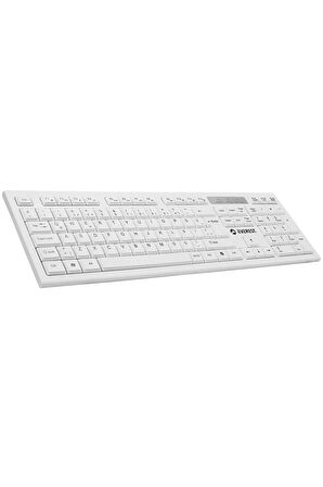 Klavye + Mouse Set Kablosuz Slm Q USB Beyaz 34504 KM-6121 0500