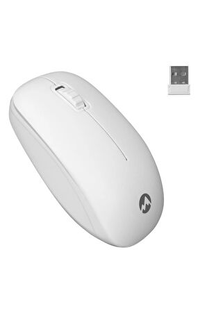 Klavye + Mouse Set Kablosuz Slm Q USB Beyaz 34504 KM-6121 0500