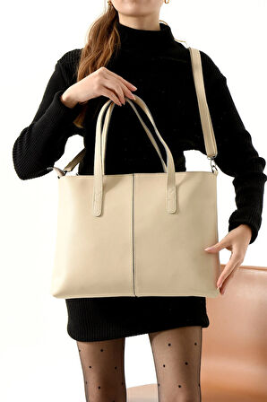 Kadın Omuz Çantası Klasik Sade Şık Tasarım