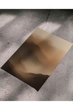 Çerçevesiz Poster Dijital Baskı Soyut " Pus" - 50x70