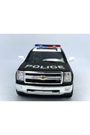 -2014 Chevrolet Silverado Polis Çek Bırak 5 Inch. Oyuncak Araba 1:46