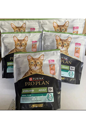 Proplan sterilised kısırlaştırılmış somonlu kedi maması 2 kg (5 adet 400 gr )