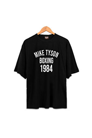 Unisex Zokawear Siyah Mike Tyson Boxing 1984 T-shirt