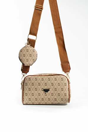 Kadın Çapraz Ayarlanabilir 2 Bölmeli  Askılı Çanta