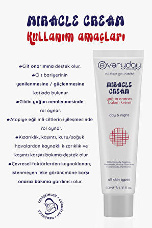 Miracle Cream Yoğun Onarıcı Mucizevi Bakım Kremi 40ml (centella, Hamamelis, Madecassol, Arnica)